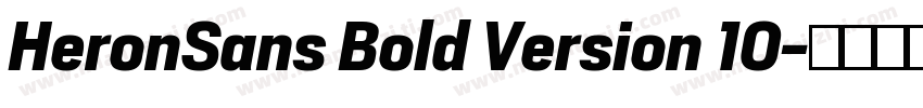 HeronSans Bold Version 10字体转换